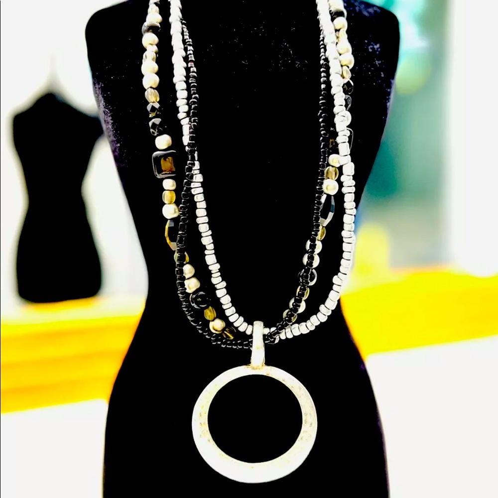 Night Life necklace with magnetic enhancer pendant Premier Designs